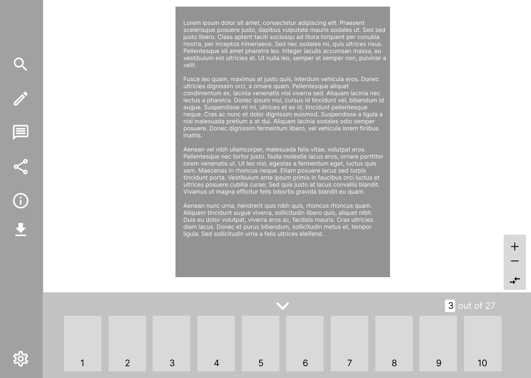 Low fidelity ukažka